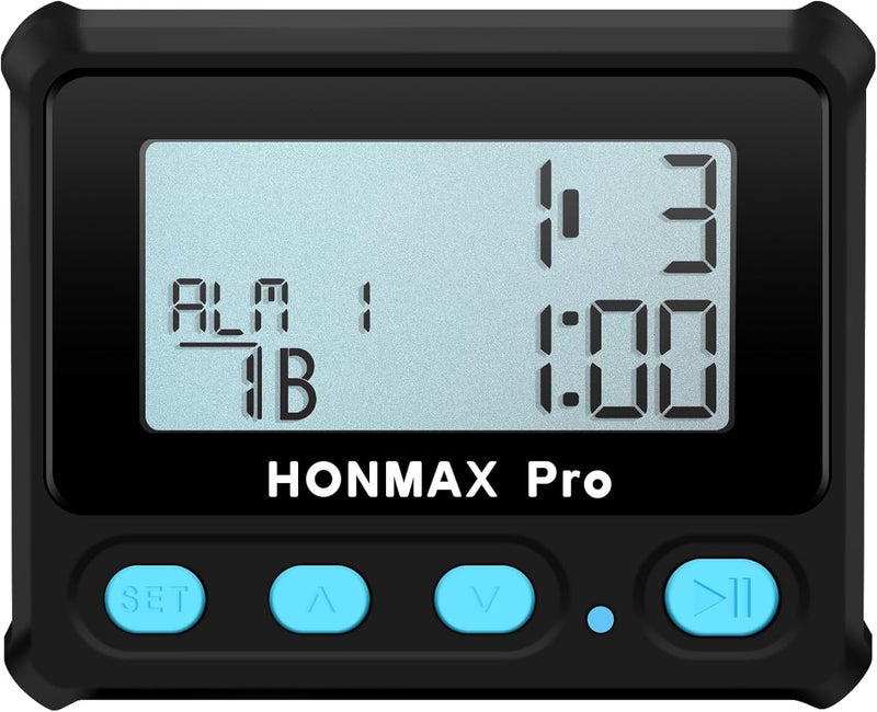 Honmax 8100 Professional Interval Timer and Stopwatch, Backlight, USB-C Charged, Clock -Black - Image 2